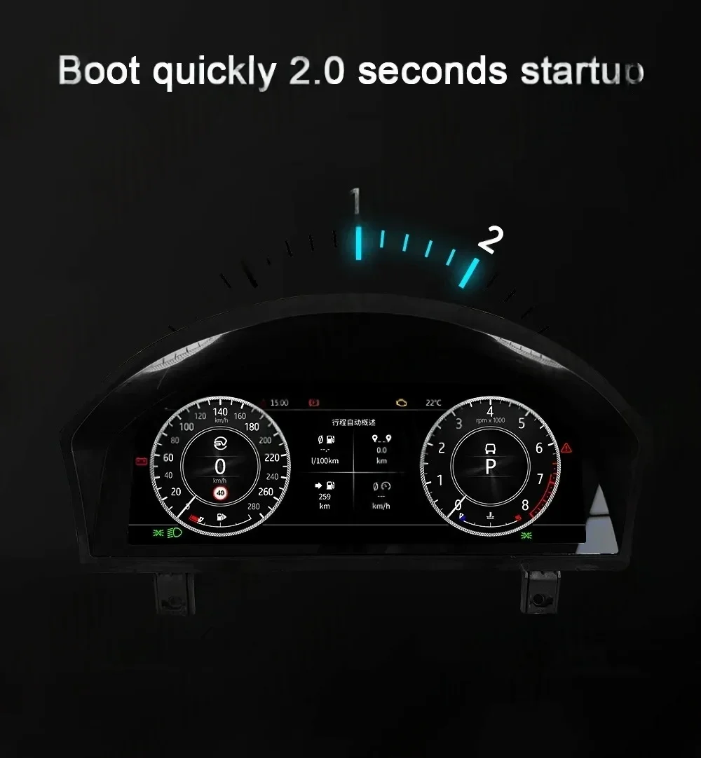 Фото Для Land Rover Range Rover Vogue L322 V8 цифровой кластер спидометр приборная панель экран ЖК-дисплей 2002-2012 виртуальный кабина авто №5