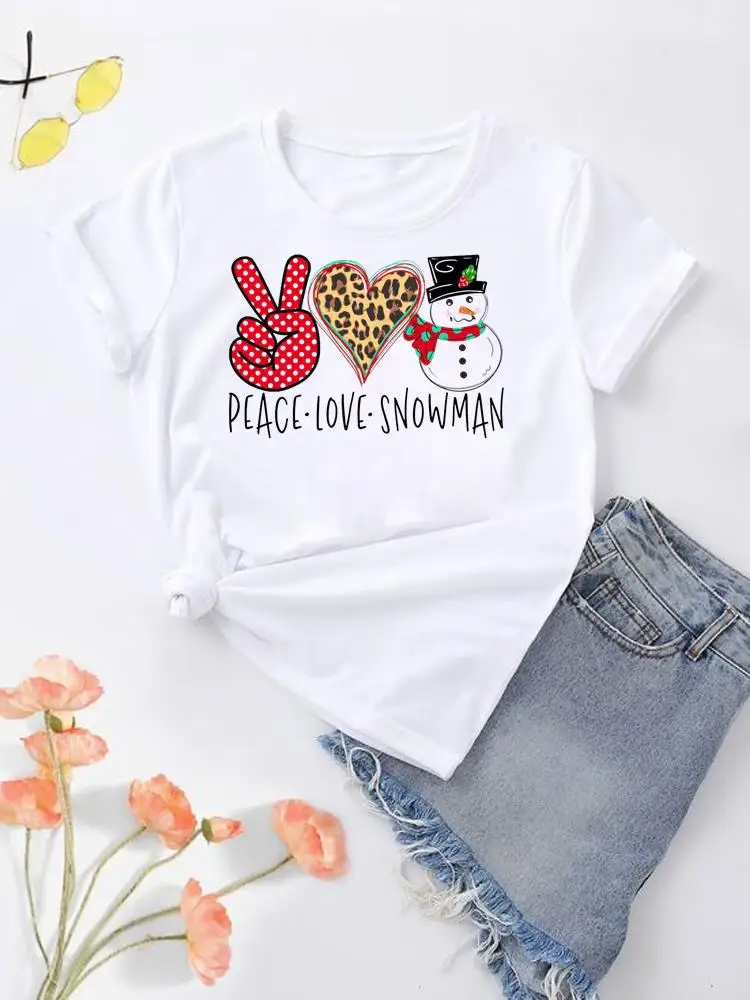 

Женская леопардовая футболка с коротким рукавом, с принтом