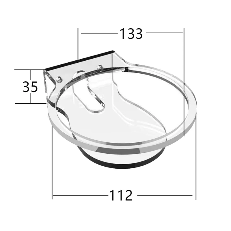 Прозрачный настенный акриловый держатель компактный кронштейн для Echo Dot 4 5