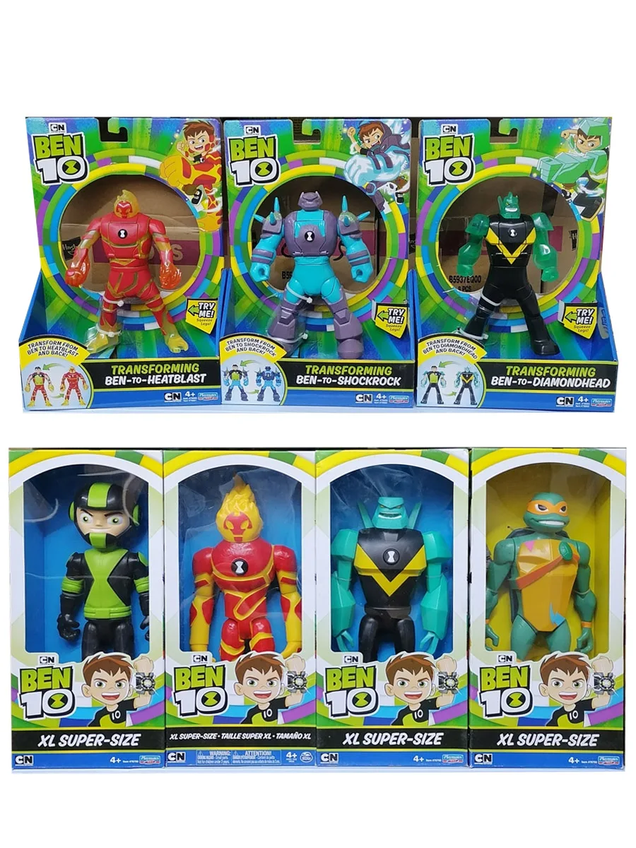 

Playmates Ben10 Omnitrix Headblast Diamondhead Ben Tennyson Joints Movable Deformation Action Figure Model Toys Children Gifts