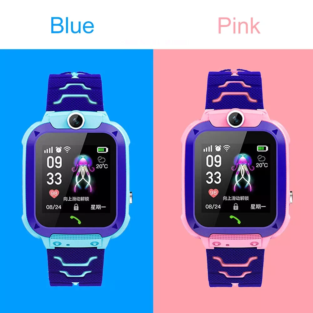 

Q12 Kids Gift Watches Smartwatch Children's Smart Watch with SIM Card Call Location Tracker SOS for Children Waterproof SB004