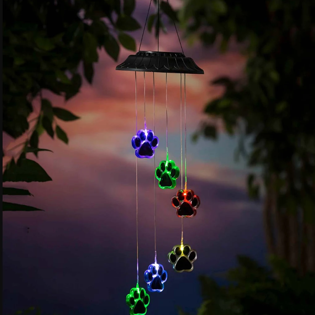 

Solar Light Wind Chime Lighting Ornament Outdoor LED Lamp Accessories