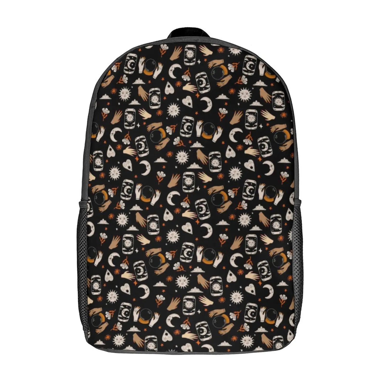 

Рюкзак для Хэллоуина ведьмы с принтом Луны и солнца, рюкзаки для кемпинга для женщин и мужчин, Kawaii, школьные сумки, цветной прочный рюкзак