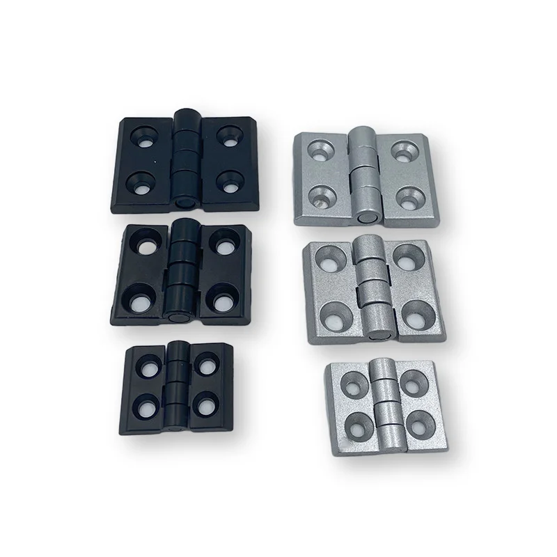 2020 3030 3040 4040 Metal Hinge Zinc Alloy Hinge Finished Aluminum Hinge Door Hinge  Connector Black Or Sliver Color