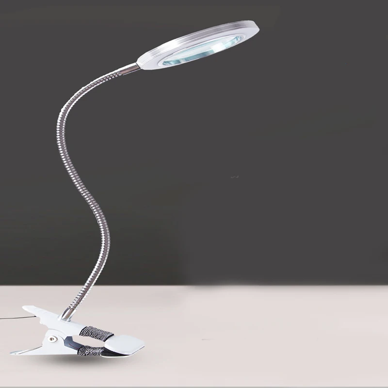 

Clip-on Desk Lamp USB Table Lamp Eye Protection LED Table Light Bendable Flexible Reading Desk Lamp Nail Tattoo Reading Beauty