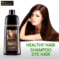Mokeru Natural Brown Color Permanent Hair Colour Shampoo Long Lasting Hair Dye Shampoo For women professional hair dye