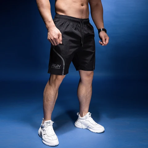 Тренировочные Шорты для спортзала, фитнеса, повседневные мужские брюки для бега, баскетбола, быстросохнущие дышащие тренировочные шорты