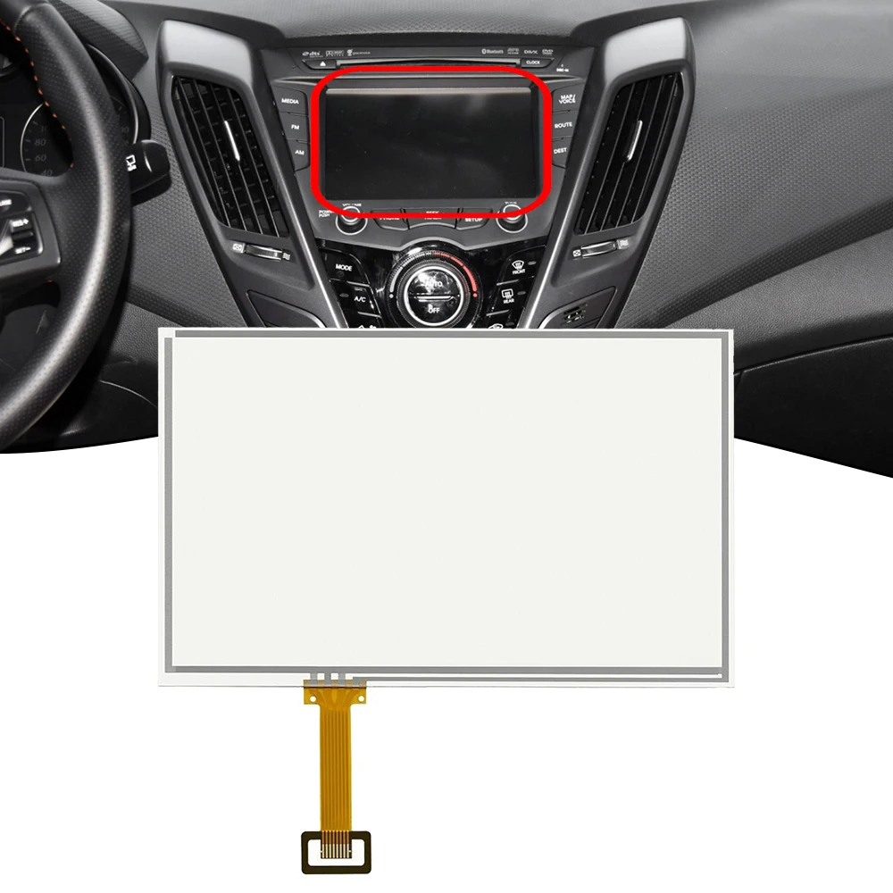 

Для Hyundai Sonata Veloster для Kia Sorento Soul LB070WV7 LMS700KF30 7 "сенсорный экран 8Pin дигитайзер