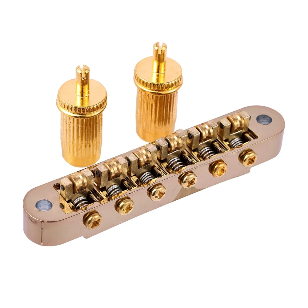

1 Set of 6 Strings Guitar Tune O Matic Bridge and Tailpiece with Posts for Epiphone Les Paul Electric