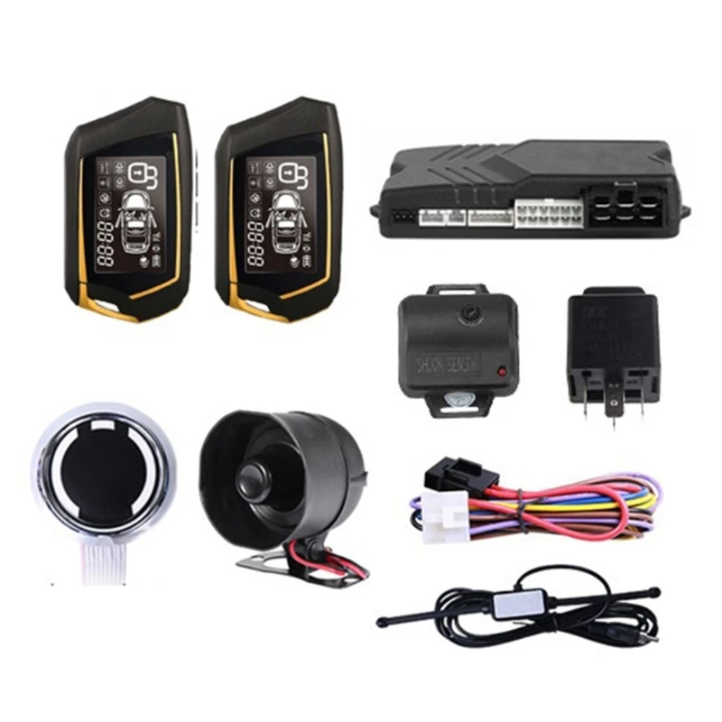 Система дистанционного запуска без ключа. Двухсторонняя сигнализация.