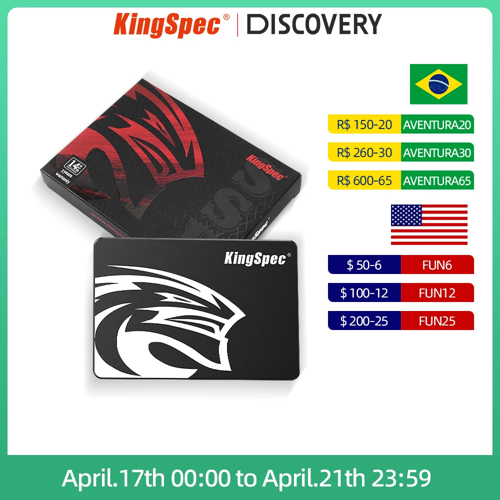 Kingspec SSD SATA III 2.5 Жесткий диск 120 ГБ 240 ГБ 480 ГБ HDD твердотельный диск для ноутбука настольного компьютера.