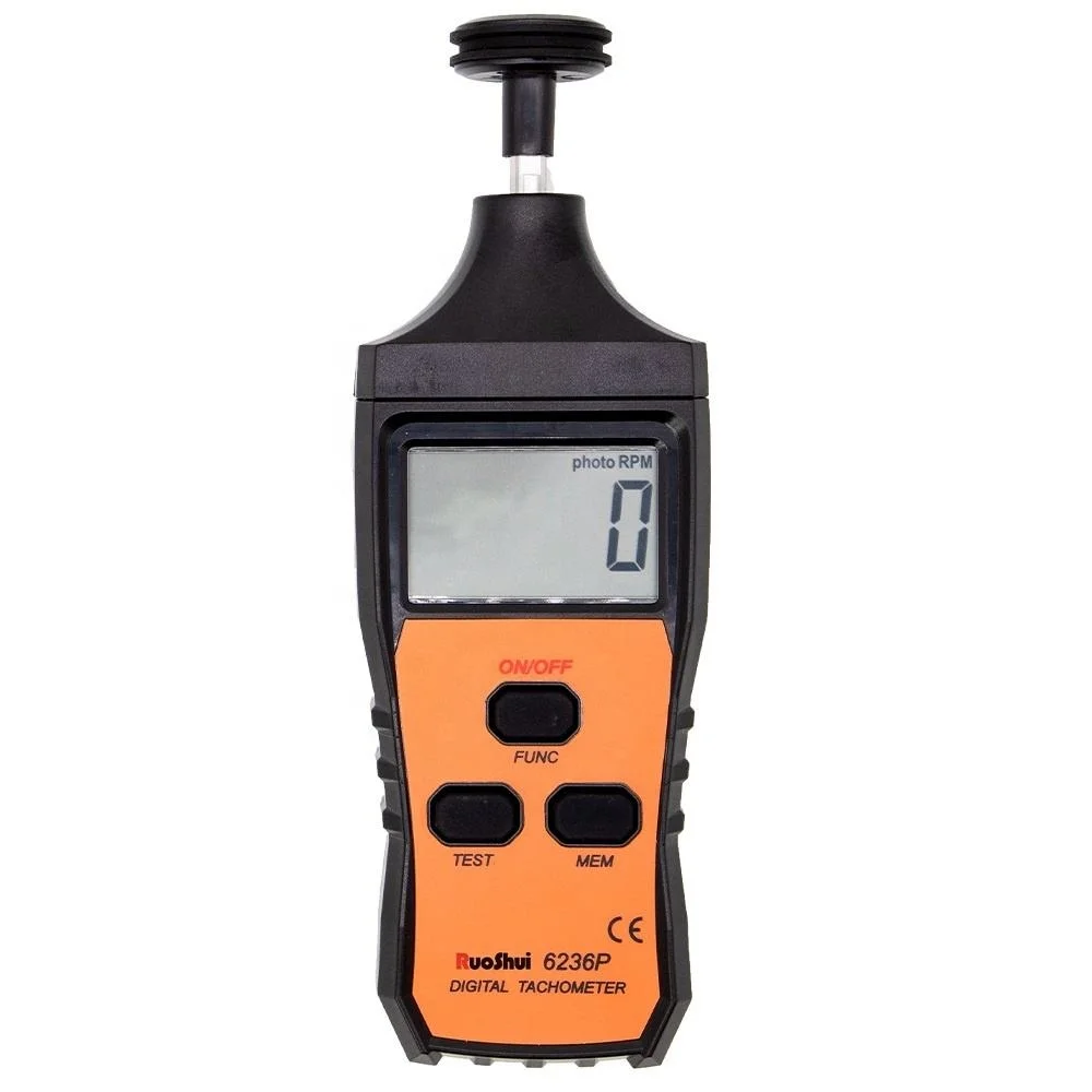 

6236P Digital Tachometer Laser Photo Sensor 2.5 To 99999 RPM Rotation Speed Meter Accuracy RPM Gauge Marker With Reflective Tape