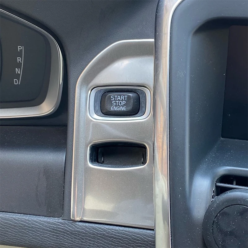 

Car Ignition Device Frame Cover Stainless Steel Keyhole Trim Sticker For Volvo XC60 2013 2014 2015 2016