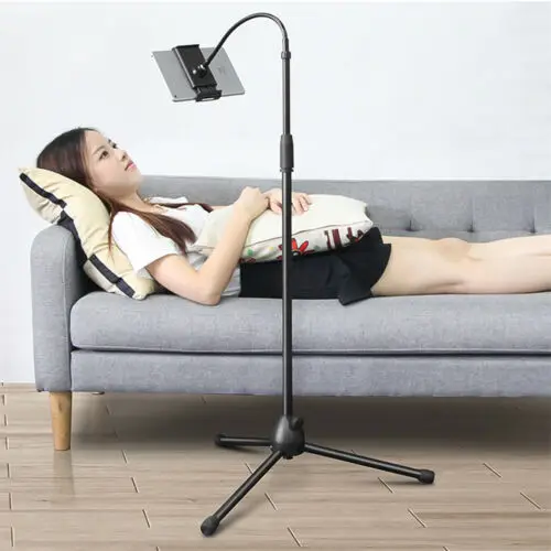 

Rotation Selfie Stick Tripod Floor Phone Tablet Stand Holder W/ Sturdy Base