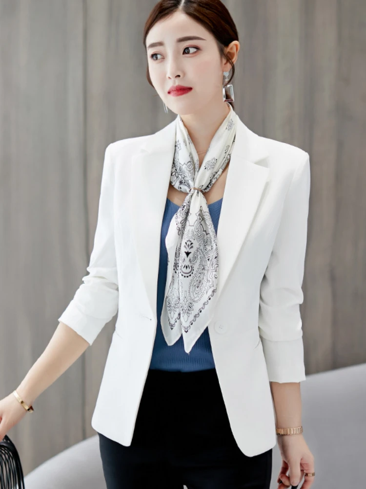 

Little Suit Girl 2022 New Spring Autumn Leisure Long Sleeve Korean Slim Women Blazers Office Lady Female Elegant Oversize Coats