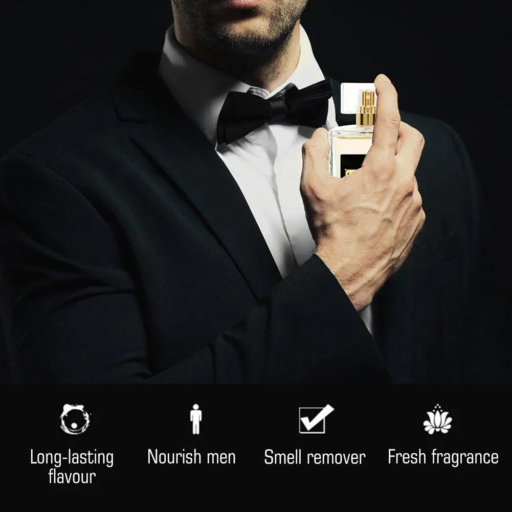 30/50ml Men's Perfumes Originales Para Hombre High Quality Bold Attraction Confidence Infused Long Lasting Pheromones Perfume