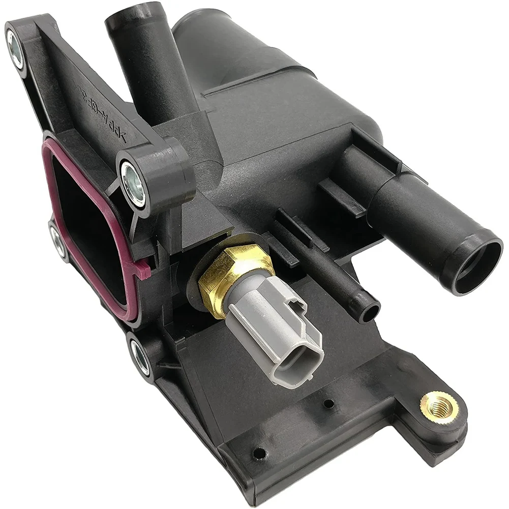 

New Thermostat Engine Coolant Water Outlet with Sensor for Mazda 3 5 6 2006-2013 2.0L-L4 Ford LF941517Z