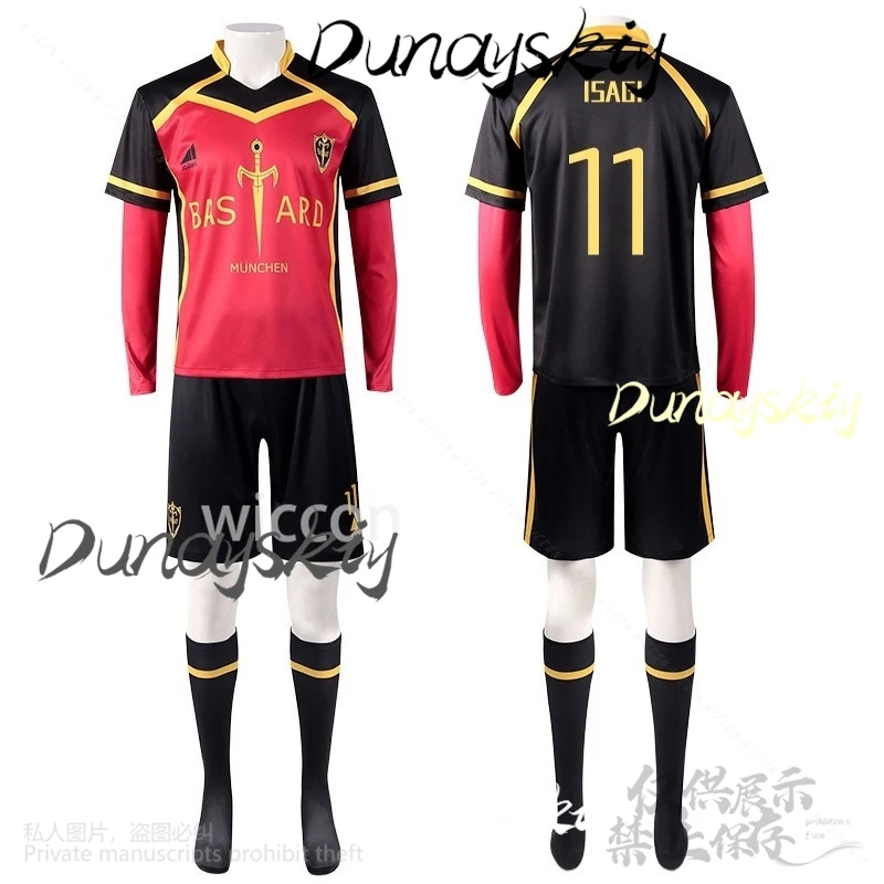 Аниме BLUE Косплей LOCK Костюм Футбольная команда Униформа Isagi Yoichi Bachira Meguru Mikage Reo Nagi