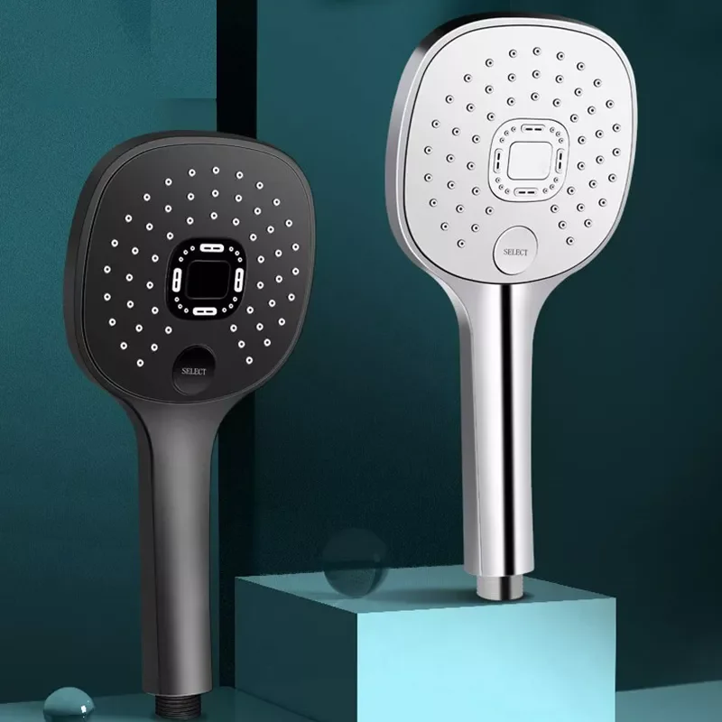

NEW Bathroom High Pressure Shower Head Bathroom Rainfall SKIN SPA 3 Mode Water Saving Shower Faucet Nozzle Bathroom Accessories