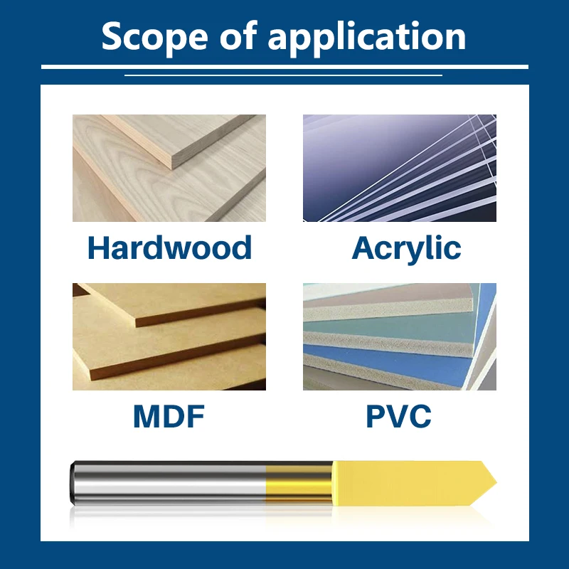 V-образная Концевая фреза для гравировки печатной платы 6 мм хвостовик печатная