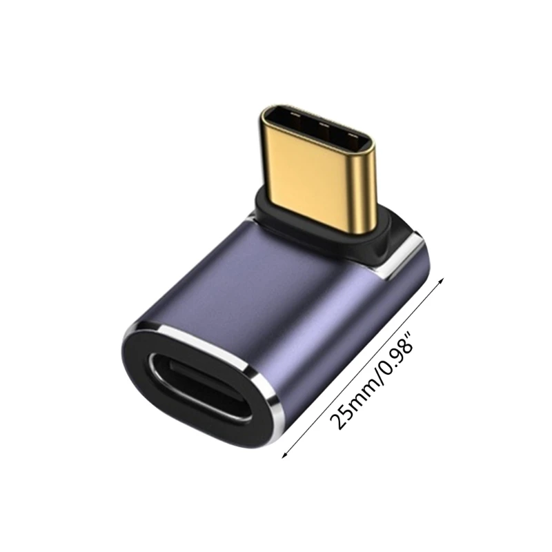 Адаптер USB C 90 градусов PD Type удлинитель папа-мама 8k 60 Гц видео для