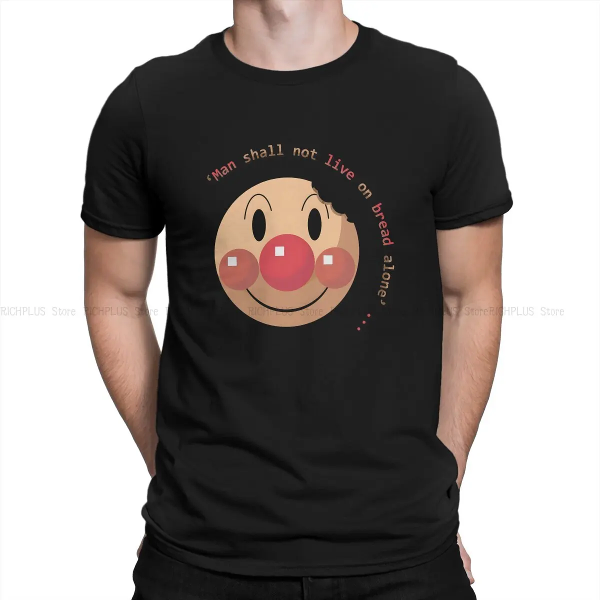 

Anpanman мультфильм анимация полиэстер футболка слово дает жизнь долговечная Элегантная футболка отдых мужская одежда доступна Большая распродажа