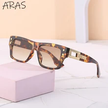 Retro Small Square Sunglasses Women 2022 New Luxury Brand Fashion Rectangle Sun Glasses for Men Vint