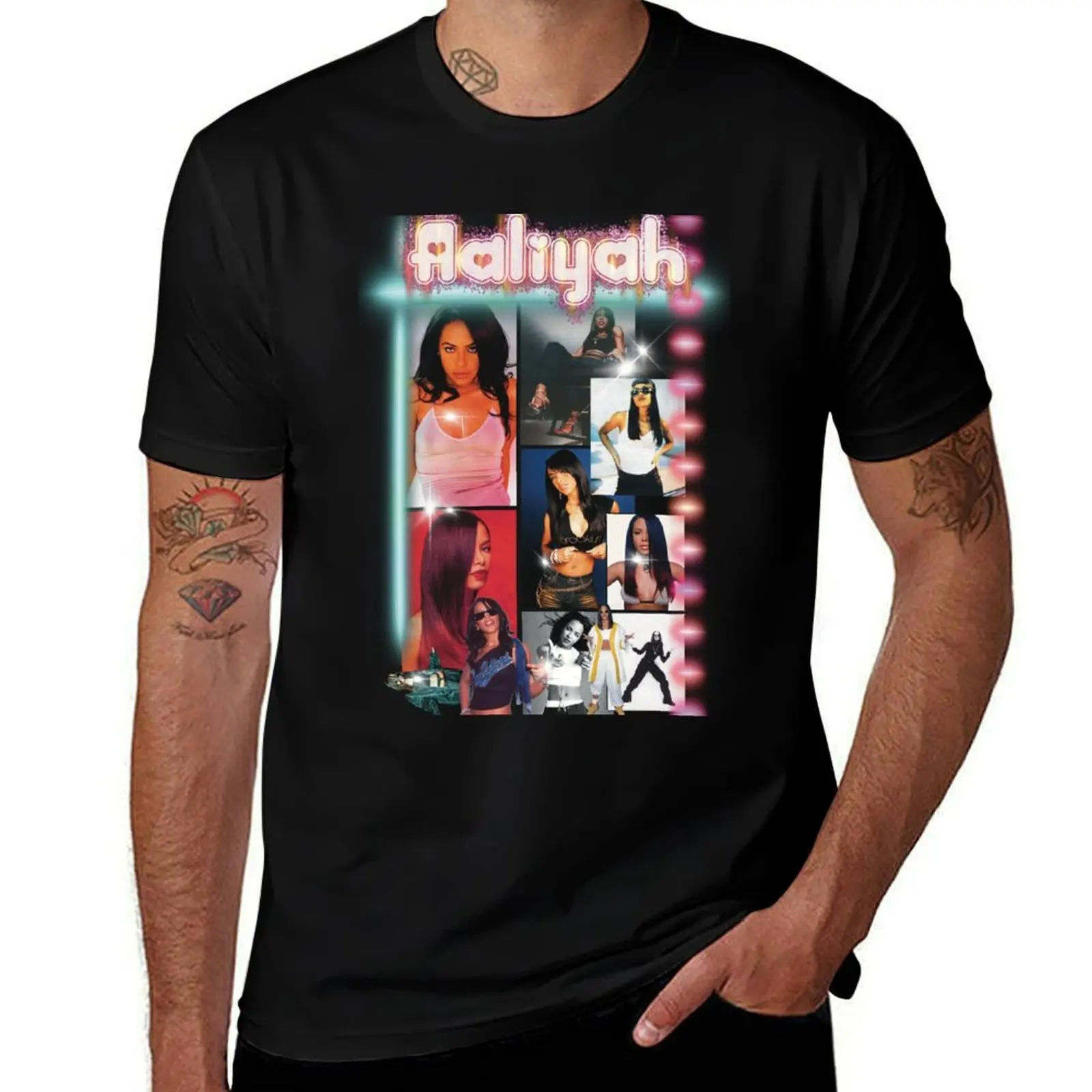 Фото Футболка Aaliyah, базовая модель больших размеров №1