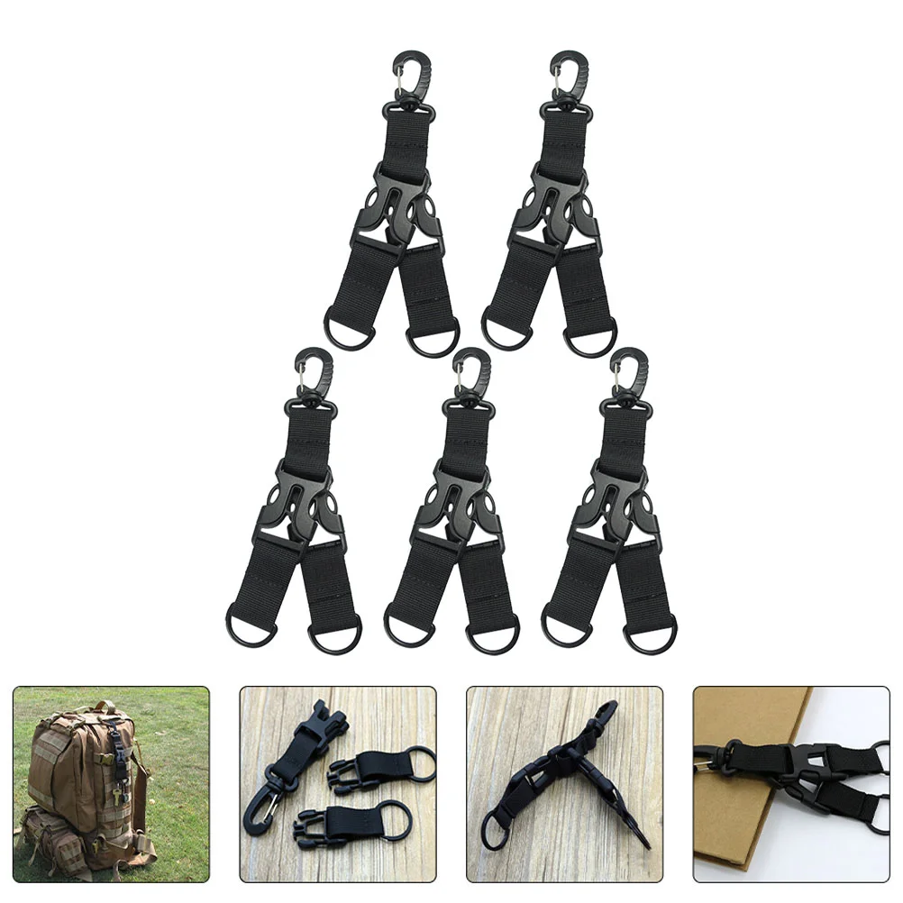 

5pcs Durable Outdoor Buckles Professional D-shaped Buckles Heavy Duty Buckles