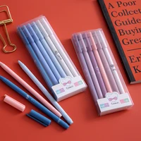 morandi color six boxed pens black gel pen set a box of 6 student exam stationery adult office signature carbon pen