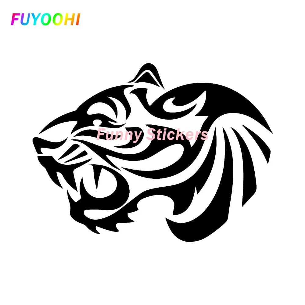 

FUYOOHI Exterior/Protection Funny Stickers FEARLESS TIGER Car Window Sticker Vinyl Decal Car-styling Window Bumper Accessories