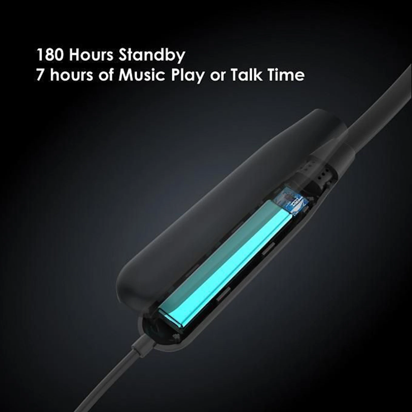 Беспроводные наушники Oraimo с шейным ободом магнитные стерео BT5.0 защитой от пота