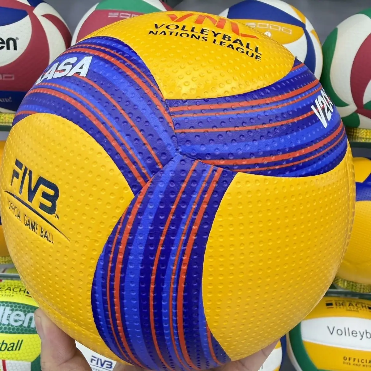 Фото Новый волейбольный мяч 2026 V200W VNL Original Professional Nations League из супермягкой кожи с волоконным наполнителем №5