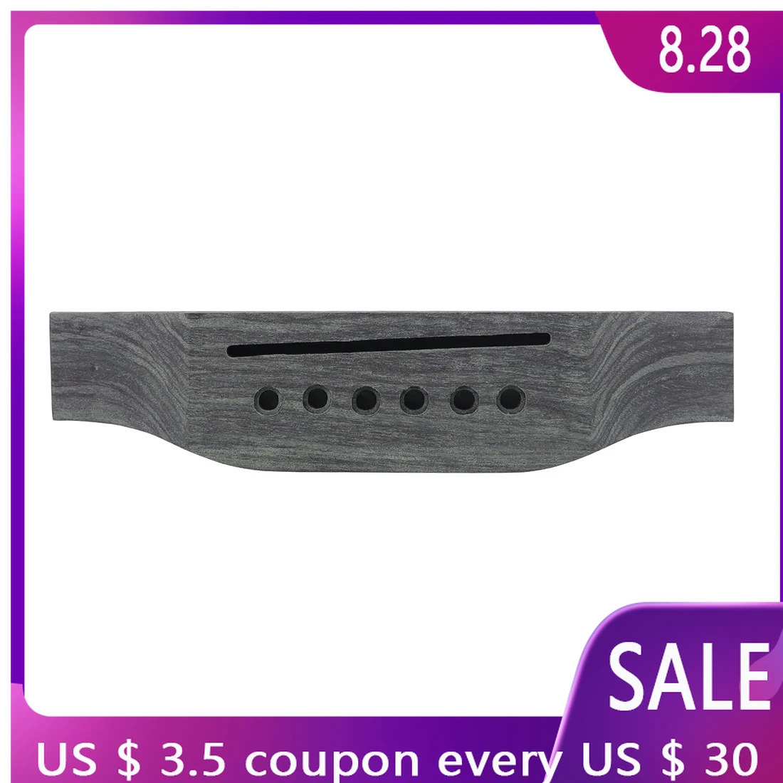 1 шт., мост для акустической гитары, 6 отверстий