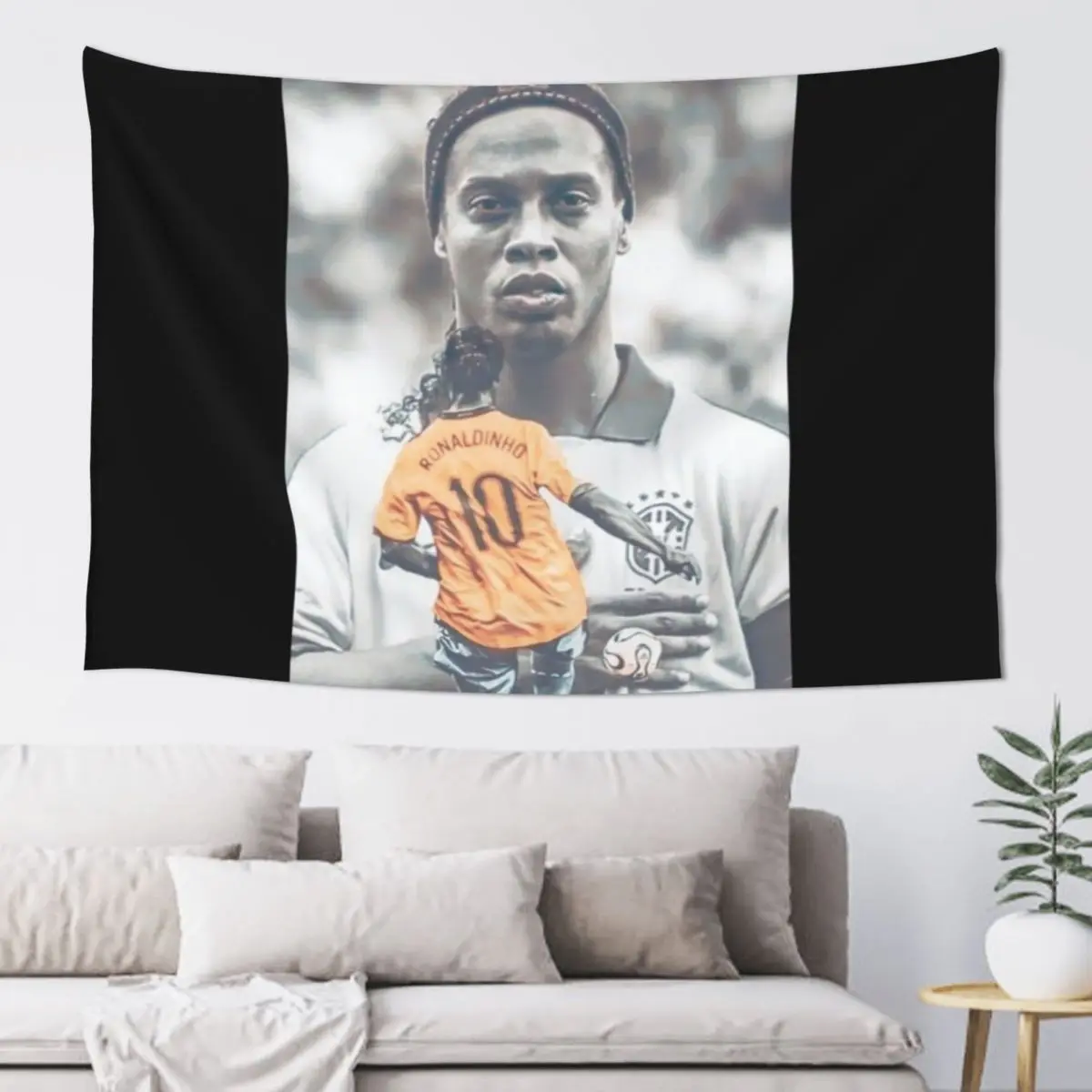 Обои Ronaldinho Иллюстрация Гобелен Декор Домашний Открытый