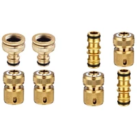 4 pieces garden hose tap connector 12 inch and 34 inch 4 pack garden hose quick connector male hose end connector