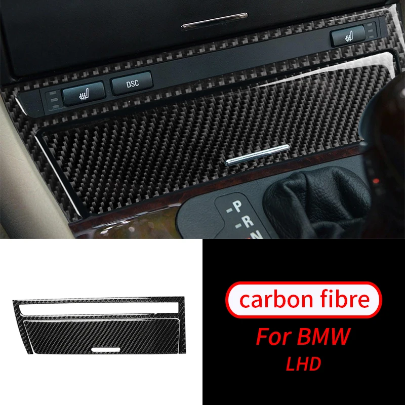 

For BMW 3Series E46 1998-2005 Real Carbon Fiber Car Interior Central Cover Decor Trim Car Stickers Car Interior Accessories