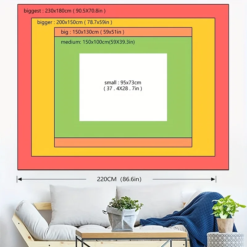 Гобелен с принтом океанского тропического островка гобелен из персиковой кожи