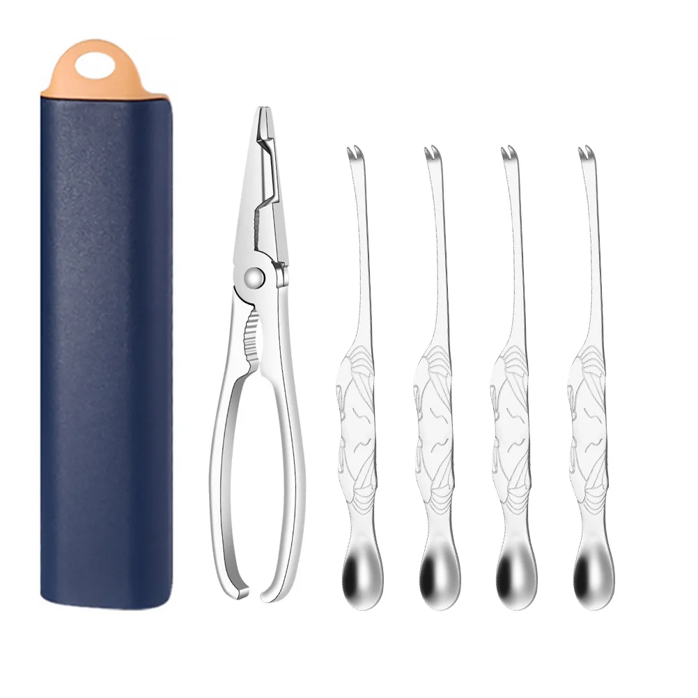 

Crab Seafood Leg Openerscissors Tool Nut Openinglobster Tools Melon Eatingpliers Pick Utensils Scissor Clamp Shell Picks Fork