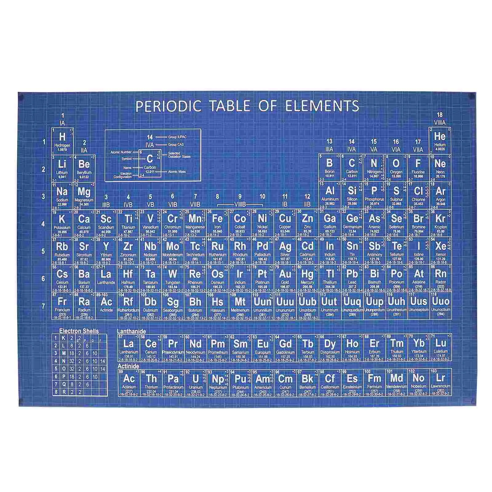 

Periodic Table Posterlaminated Print Kids Posters Learning System Wall Educationchart Science Classroom Charts Chemistry Large
