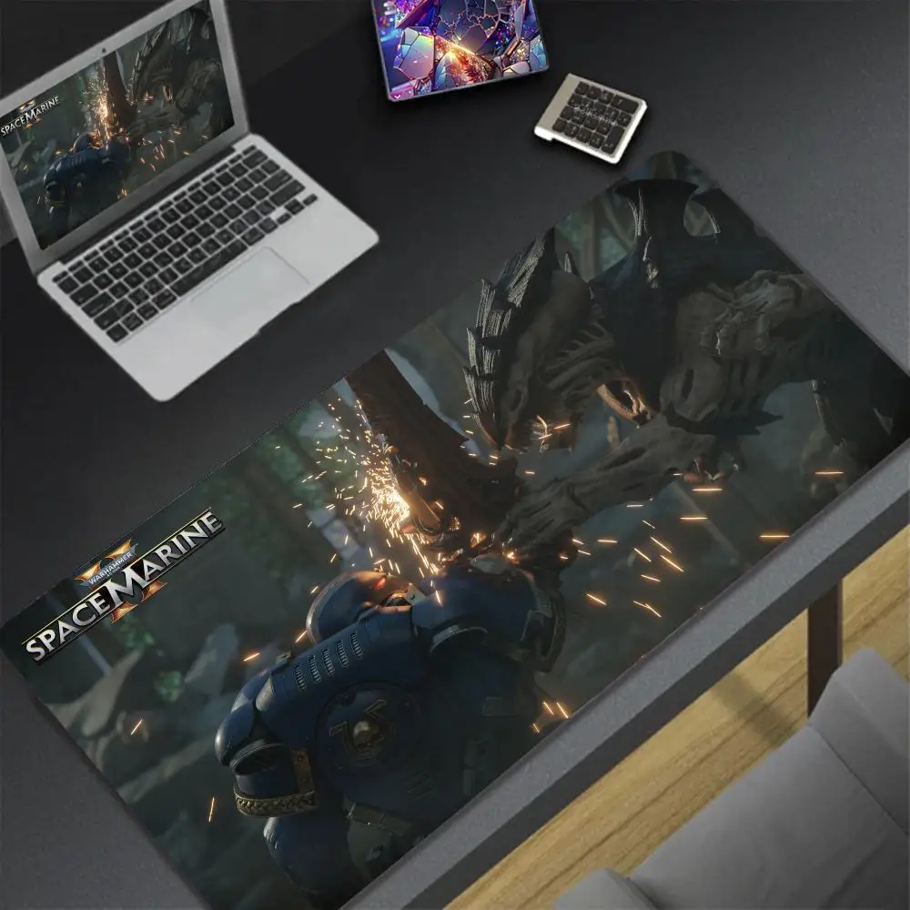 Gifts W_warhammerS for girls Mouse Pad Non-Slip Pink art Rubber Popular desk mats Edge Teclado locking Anime Mousemat