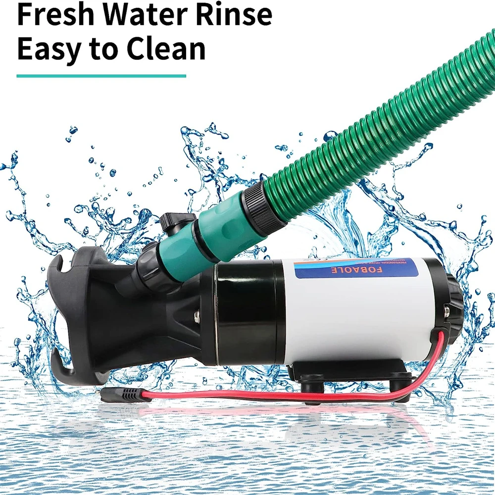 RV Macerator насос 12 В 12GMP сточных вод с садовым шлангом разрядный порт для лодки