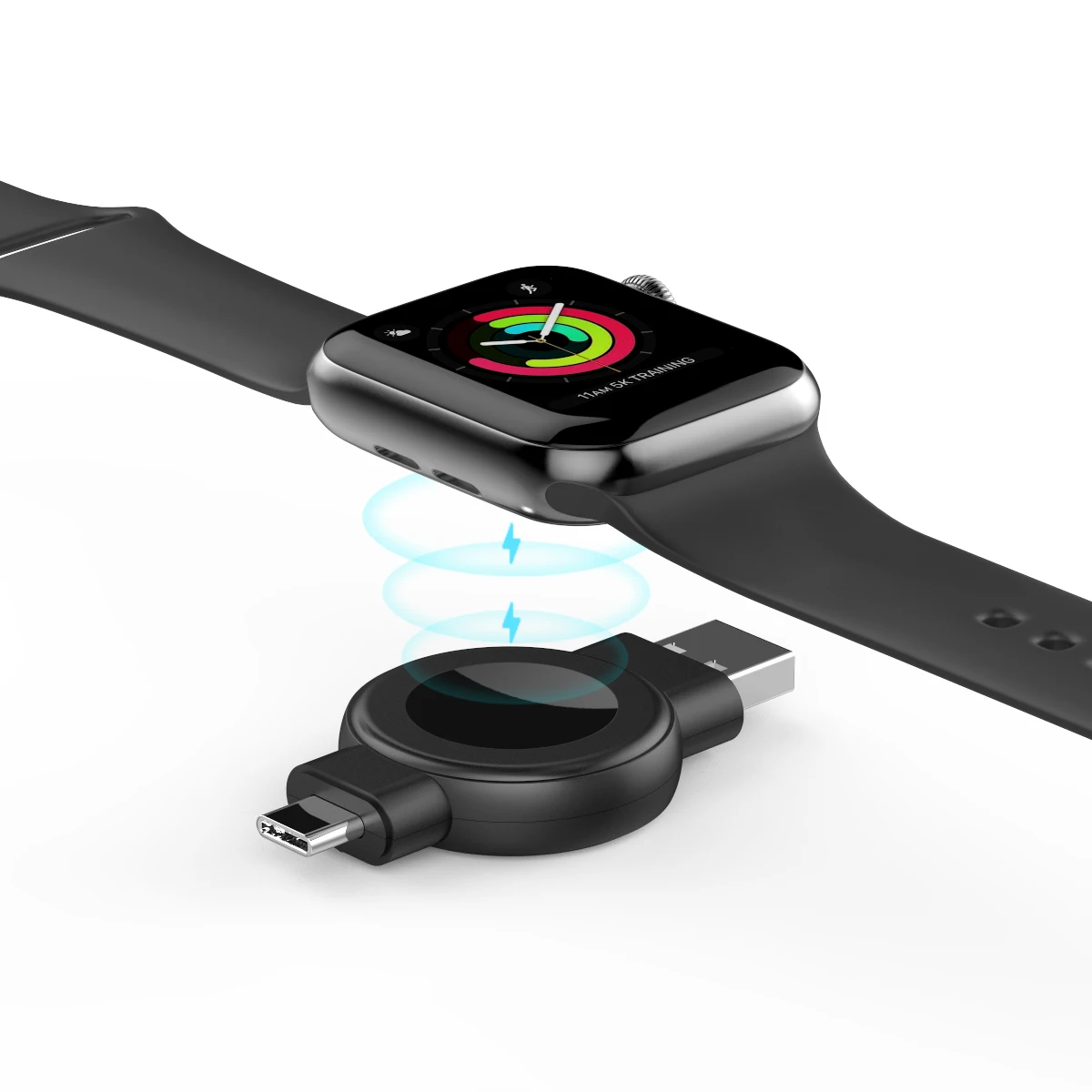 

Магнитное Беспроводное зарядное устройство 2 в 1 для Apple Watch 8 7 6 5 4 3 2 SE, ультрабыстрая зарядка, подставка для Samsung Galaxy Watch 5 4 3 2 1