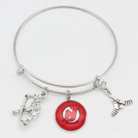 charms diy us ice hockey team eastern conference atlantic division new jersey devilsk dangle diy bracelet sports jewelry accesso