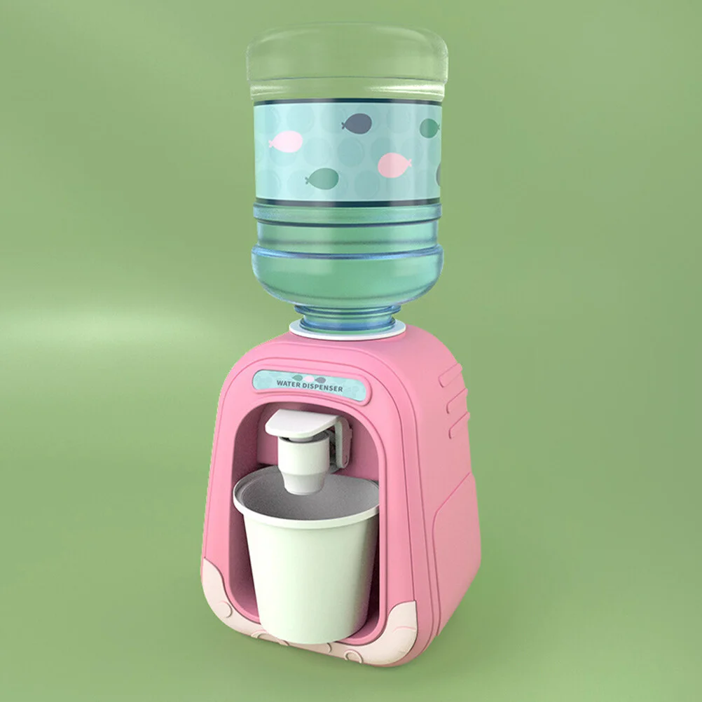 

Mini Water Dispenser Drinking Fountain Model Desk Cooler Toddlers Pretend Toy Kids