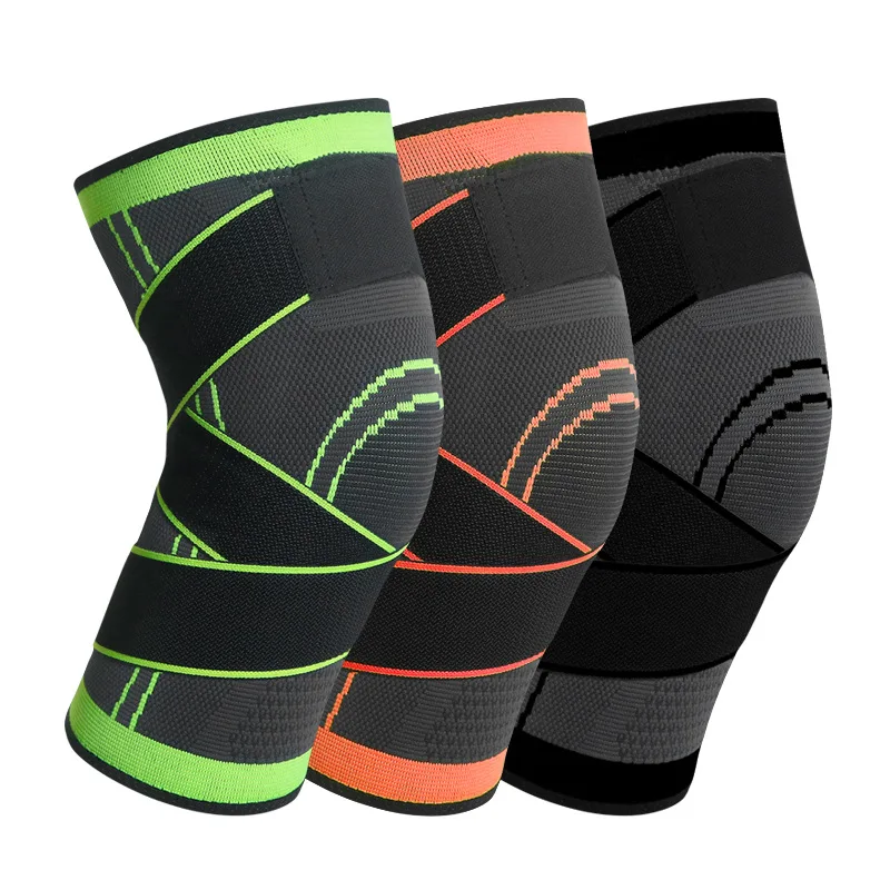 

Kneepad Running Gear Elastic Protector Compression One Knee Pressurized Sports Basketball Support Pads Fitness For Piece