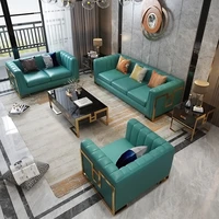 american light luxury leather sofa 123 combination sofa modern size family sofa villa living room sofa