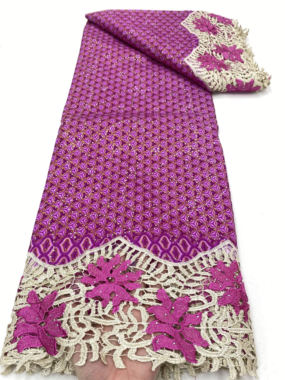 NI.AI 2022 гипюровая кружевная ткань 100% хлопок высокое качество швейцарская вуаль