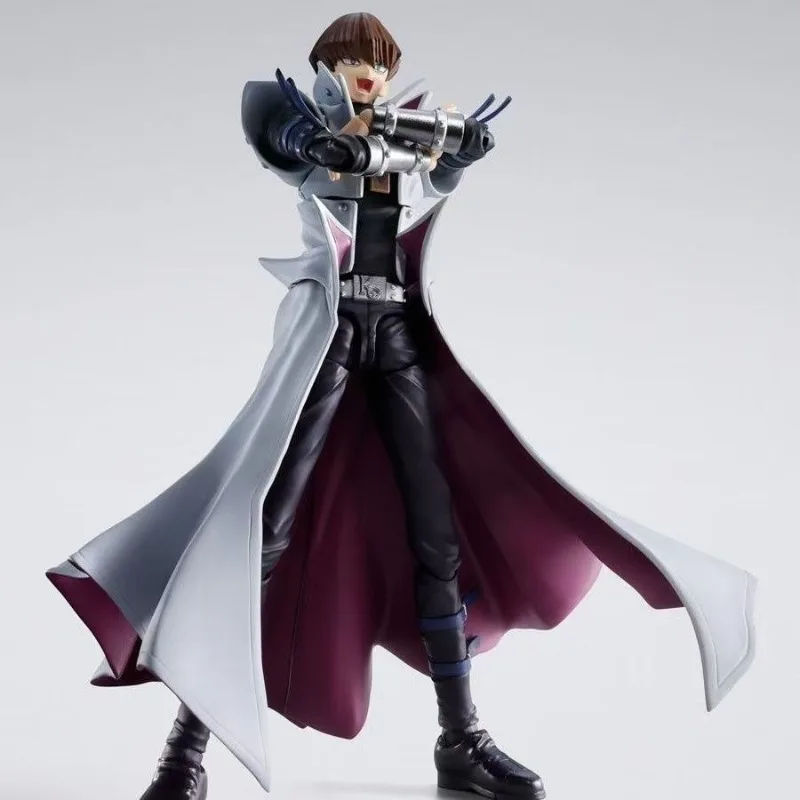 Фото В наличии Bandai SHFiguarts Оригинальная аниме-фигурка Yu-Gi-Oh! Коллекционная фигурка-модель Президента Сето Каибы из Battle City, подарок DT №2