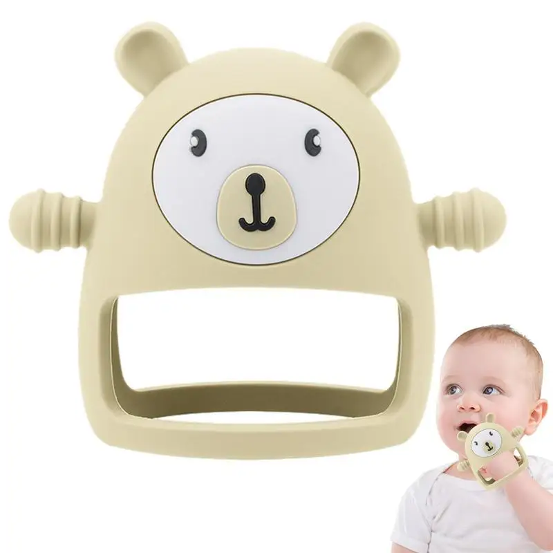 

Baby Silicone Teething Toy Baby Teething For Infants Babies Over 3 Months Anti Dropping Wrist Hand Teethers Baby Chew Toys For